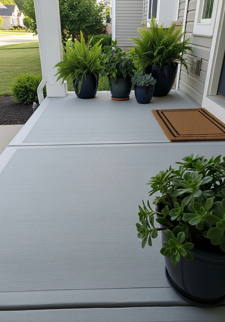 Front Porch Concrete Slab - 50 Concrete Patio Ideas That Look Expensive (But Aren't)