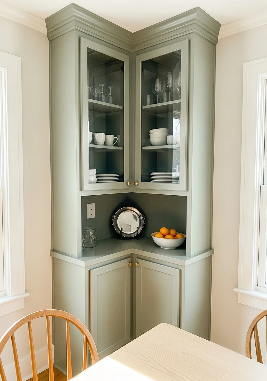 Smart Corner Storage - 50 Dining Room Built-In Ideas for a Custom High-End Look