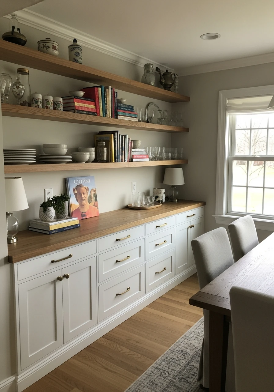 Mix Open and Closed - 50 Dining Room Built-In Ideas for a Custom High-End Look