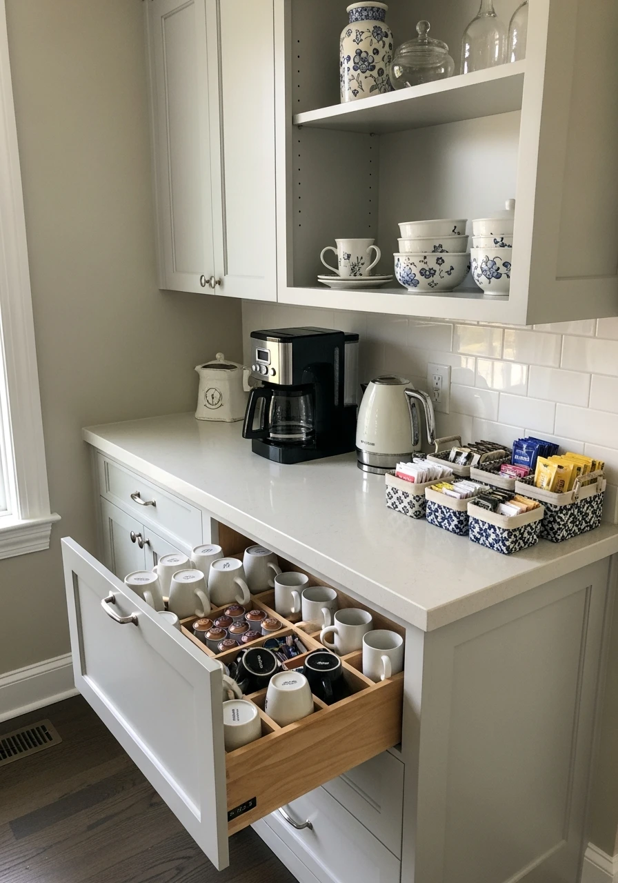 Dedicated Beverage Station - 50 Dining Room Built-In Ideas for a Custom High-End Look