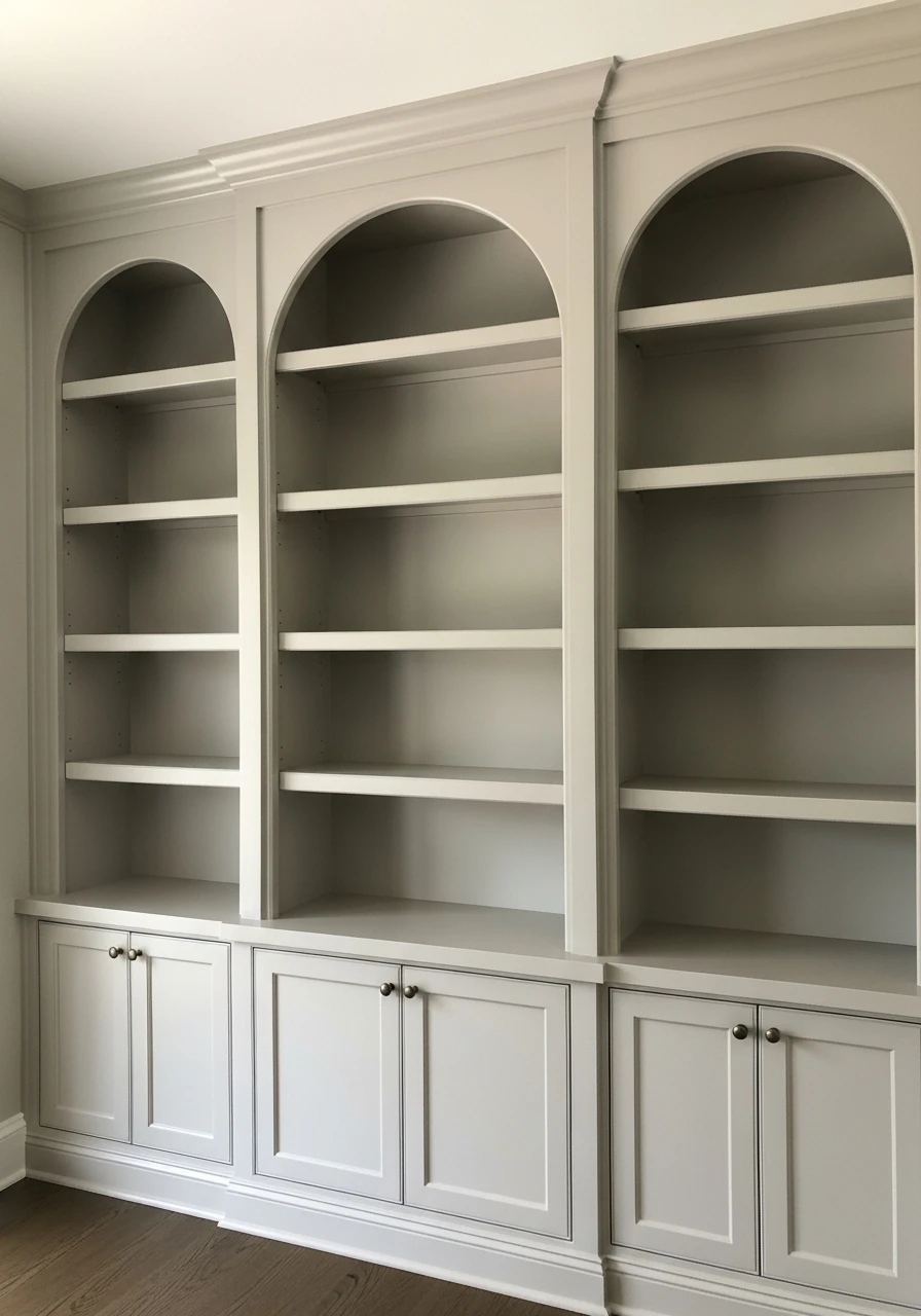 Soft Arched Shelving - 50 Dining Room Built-In Ideas for a Custom High-End Look