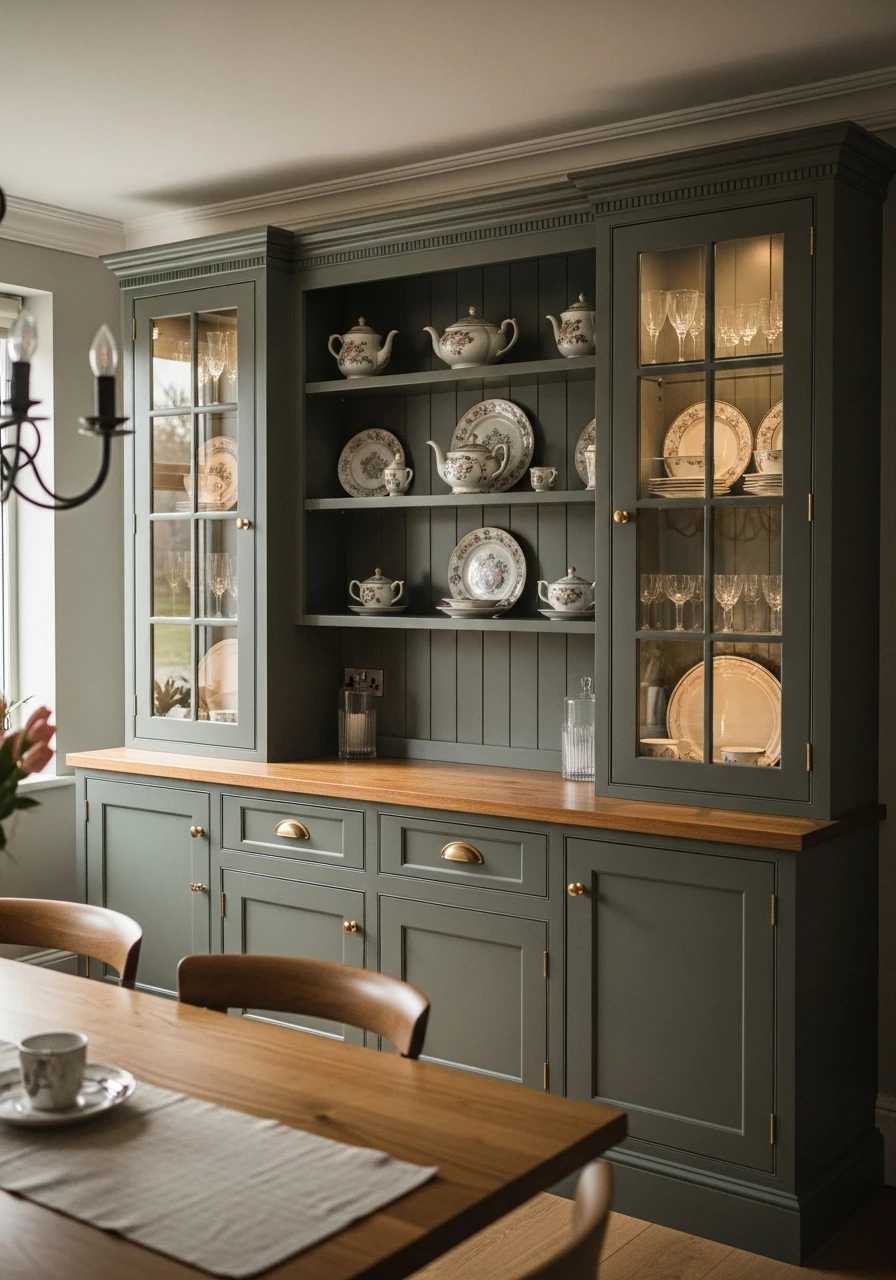 Traditional Hutch Style Cabinets - 50 Dining Room Built-In Ideas for a Custom High-End Look