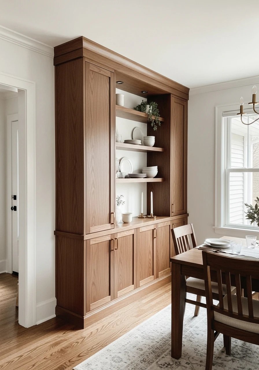 Cozy Warm Wood Tones - 50 Dining Room Built-In Ideas for a Custom High-End Look