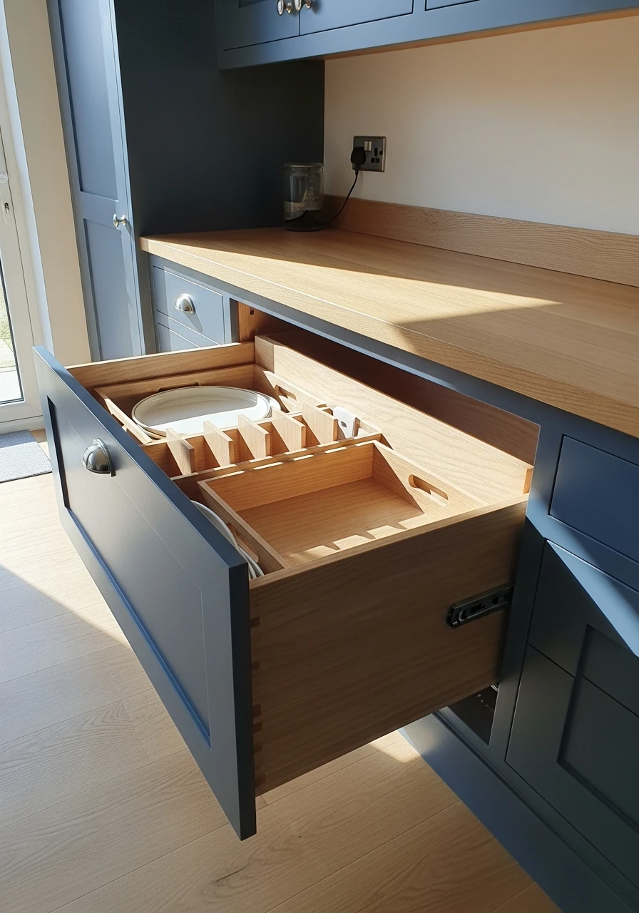Deep Drawers for Platters - 50 Dining Room Built-In Ideas for a Custom High-End Look
