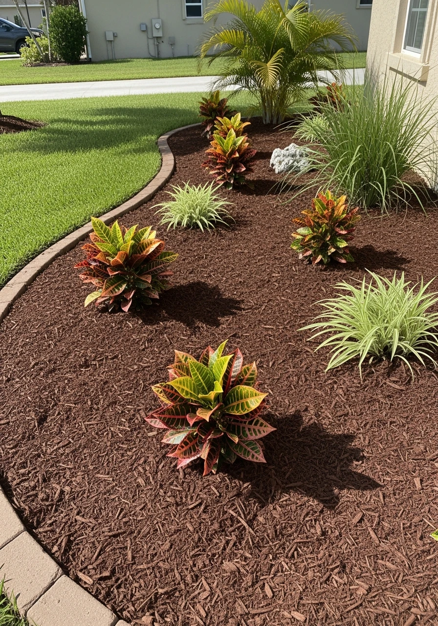 Mulched Planting Beds - 50 Genius Florida Landscaping Ideas That Look Expensive