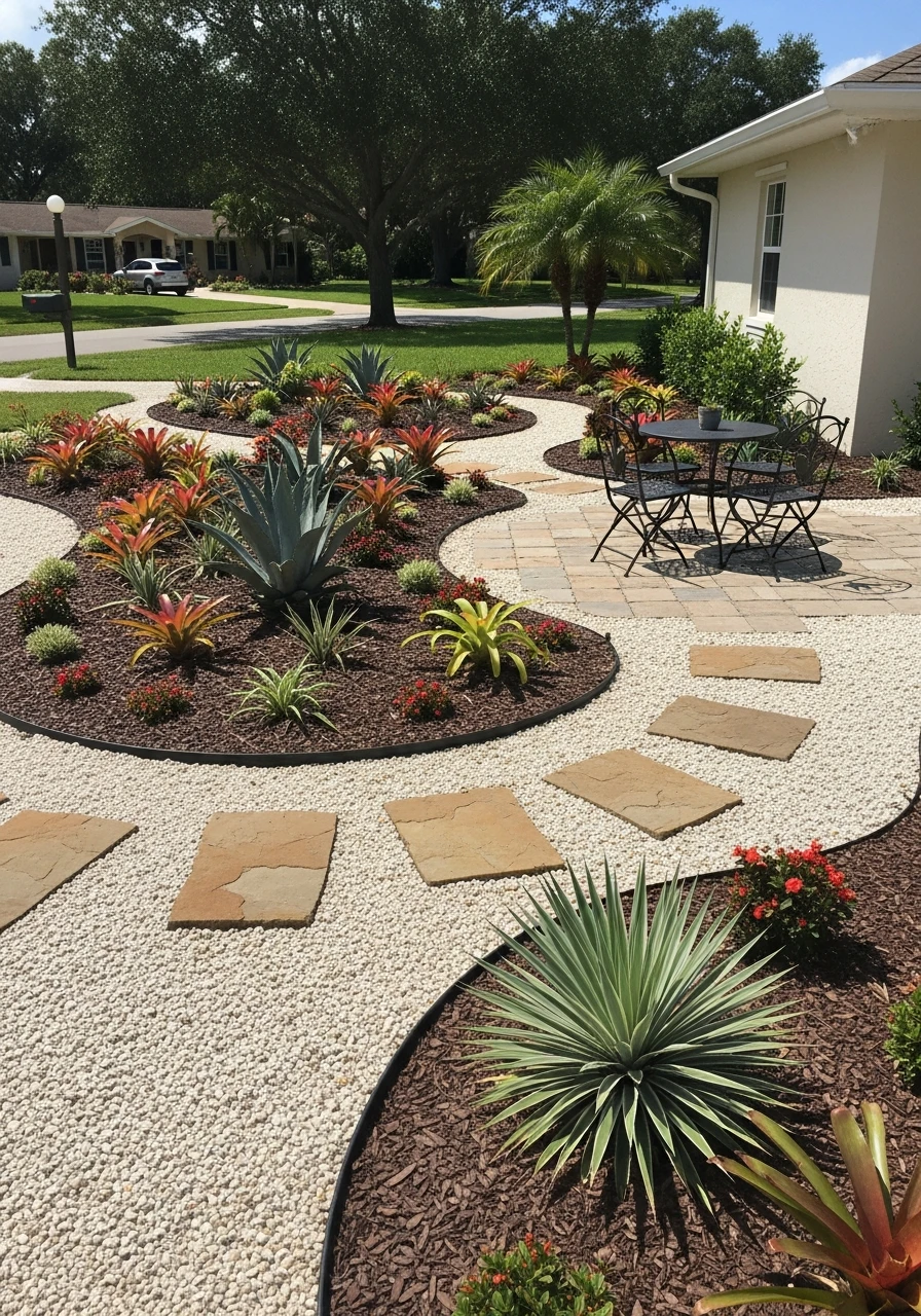 Reduced Lawn Design - 50 Genius Florida Landscaping Ideas That Look Expensive