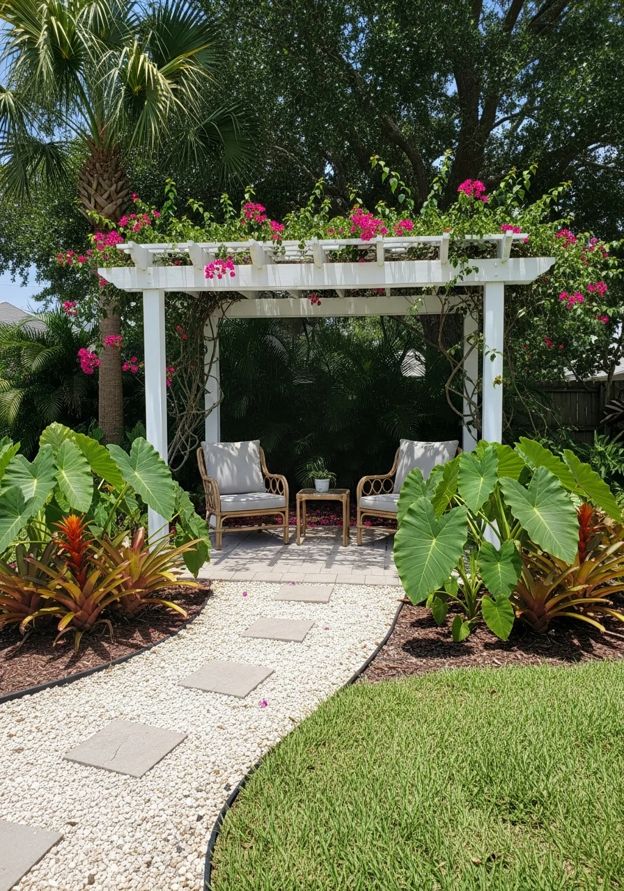 Shaded Seating Nooks - 50 Genius Florida Landscaping Ideas That Look Expensive