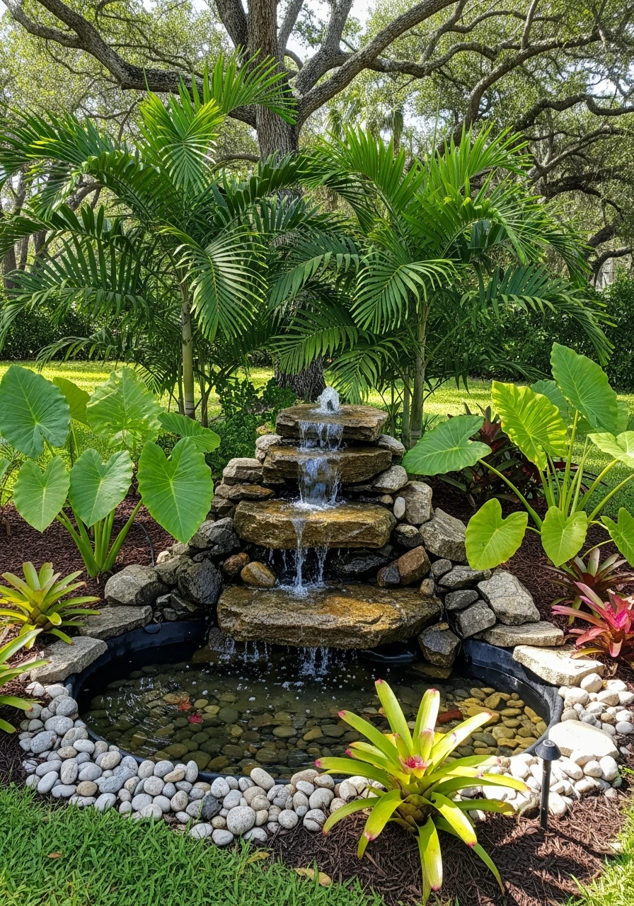 Water Features For Cooling - 50 Genius Florida Landscaping Ideas That Look Expensive