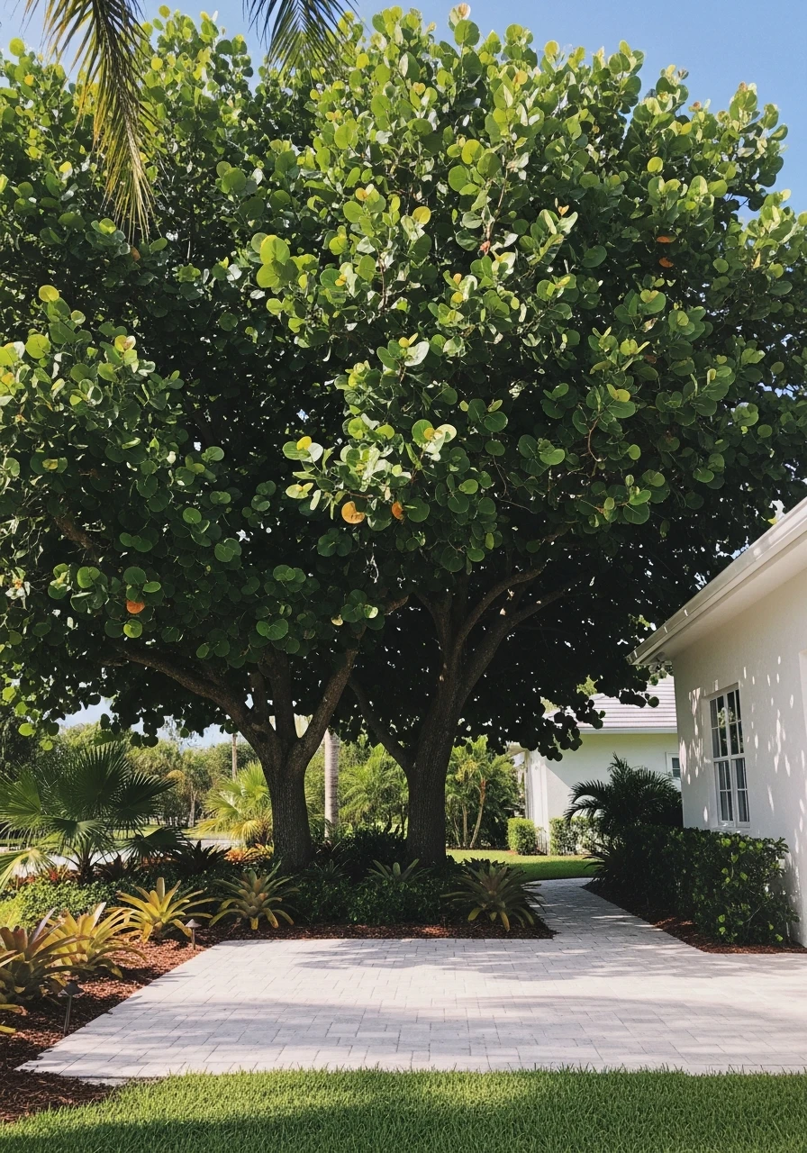 Sea Grape Shade Trees - 50 Genius Florida Landscaping Ideas That Look Expensive