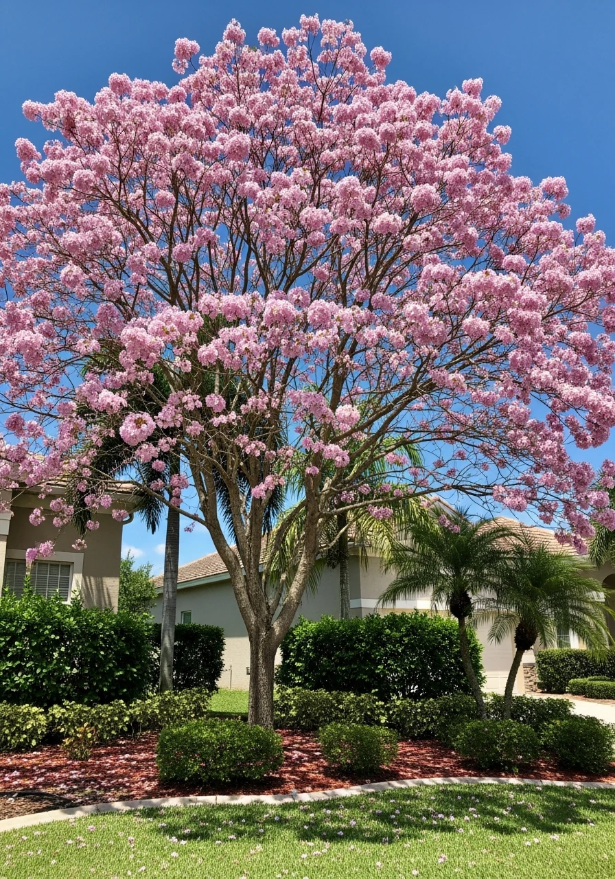 Seasonal Blooming Trees - 50 Genius Florida Landscaping Ideas That Look Expensive