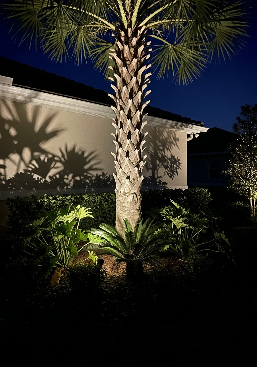 Highlight Plants At Night - 50 Genius Florida Landscaping Ideas That Look Expensive