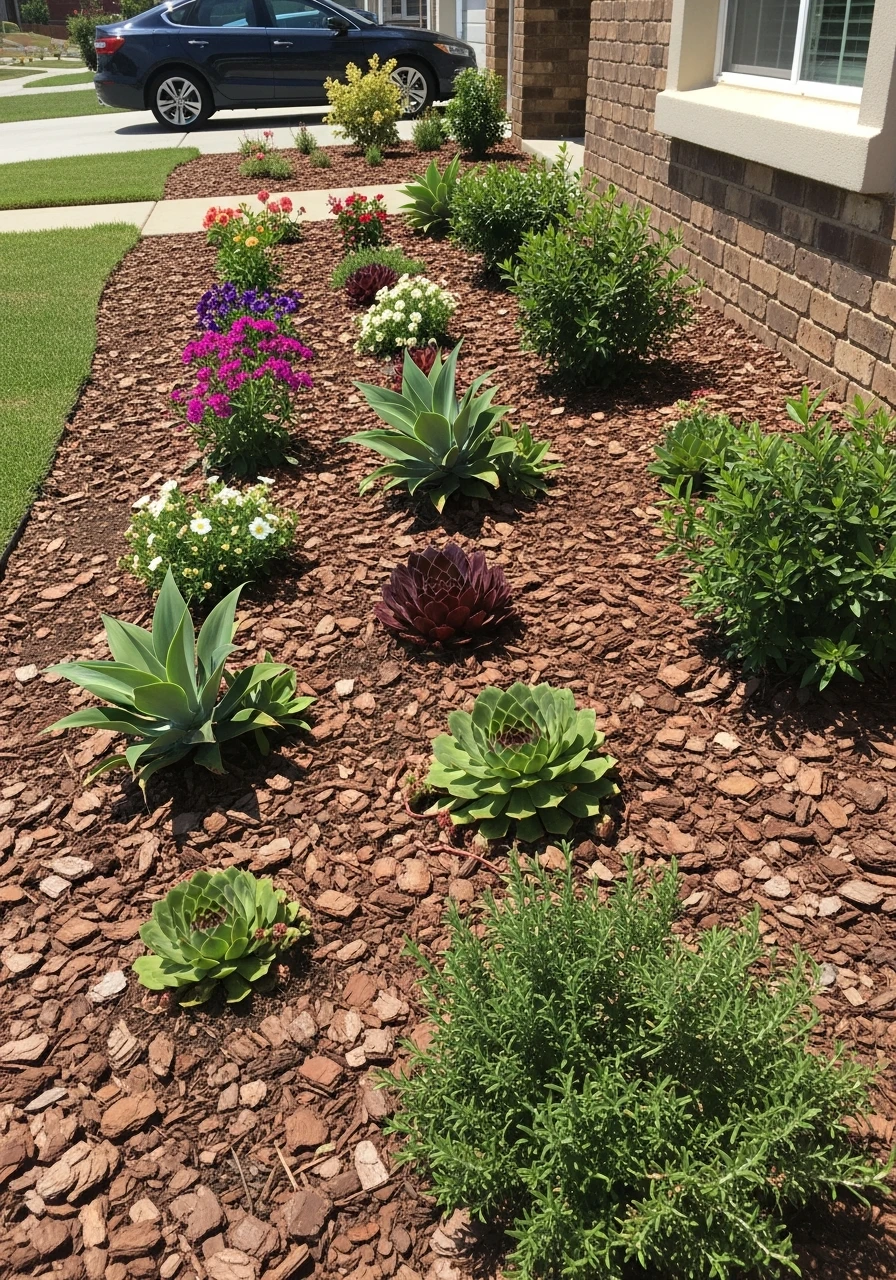 Drought-Tolerant Planting - 50 Gorgeous Flower Beds in Front of House Ideas for Major Curb Appeal