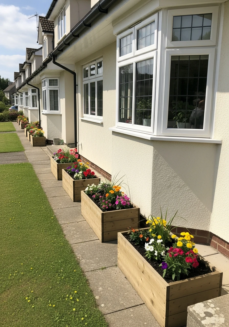 Simple Planter Box Beds - 50 Gorgeous Flower Beds in Front of House Ideas for Major Curb Appeal