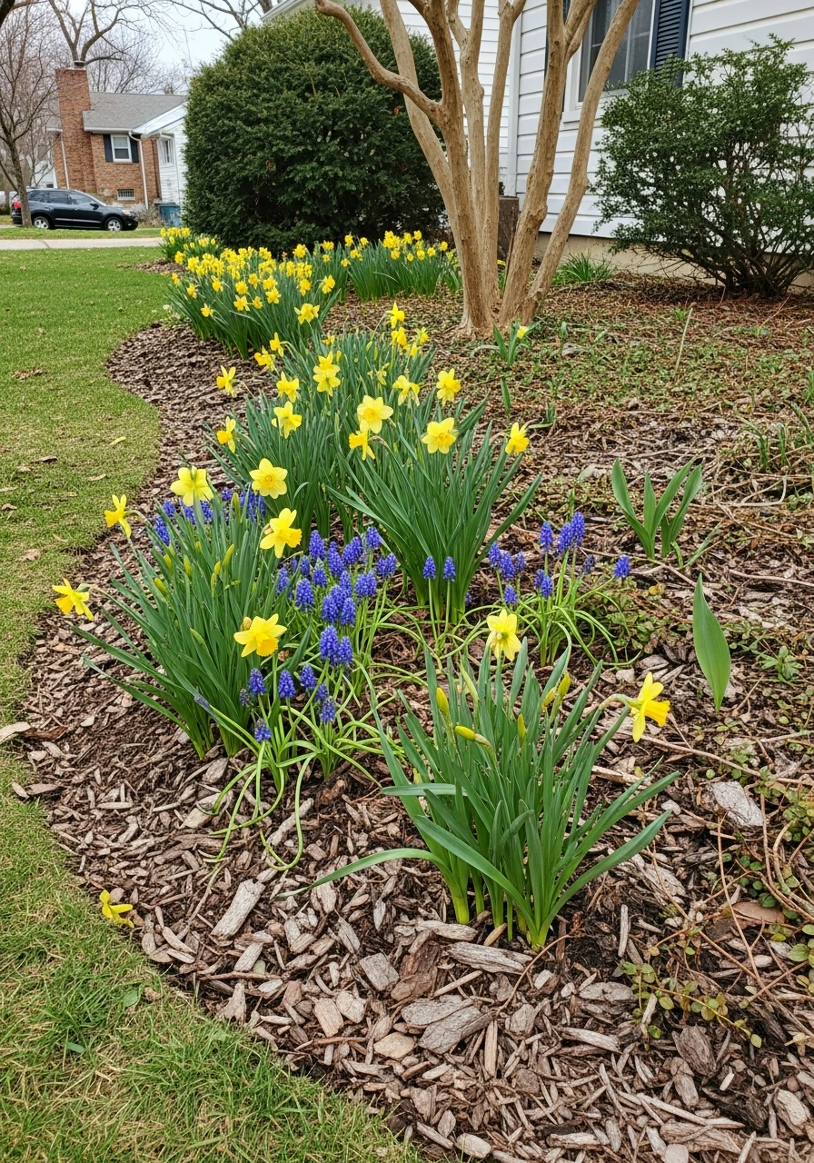 Easy Bulb Planting - 50 Low Maintenance Landscape Ideas So You Can Stop Working and Start Relaxing