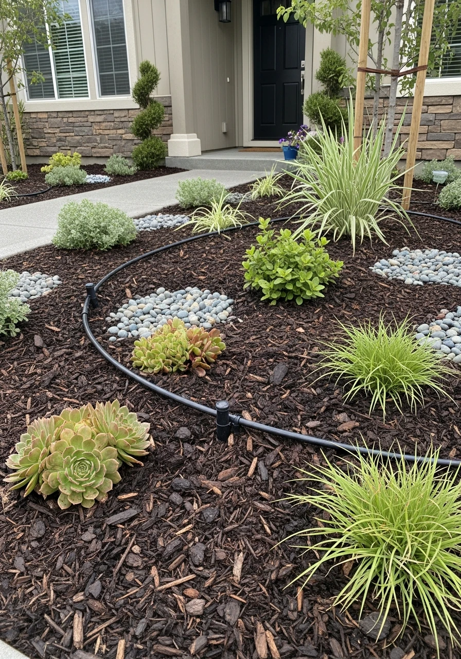 Water Plants Automatically - 50 Low Maintenance Landscape Ideas So You Can Stop Working and Start Relaxing