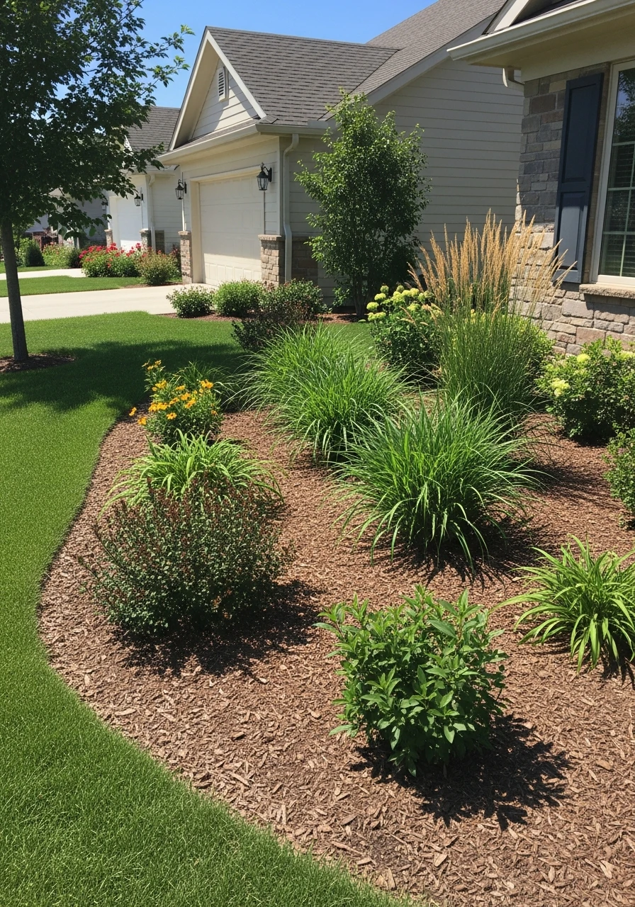 Naturalistic Plant Grouping - 50 Low Maintenance Landscape Ideas So You Can Stop Working and Start Relaxing