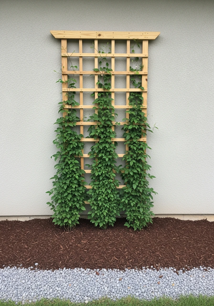 Climbing Plants on Trellises - 50 Low Maintenance Landscape Ideas So You Can Stop Working and Start Relaxing