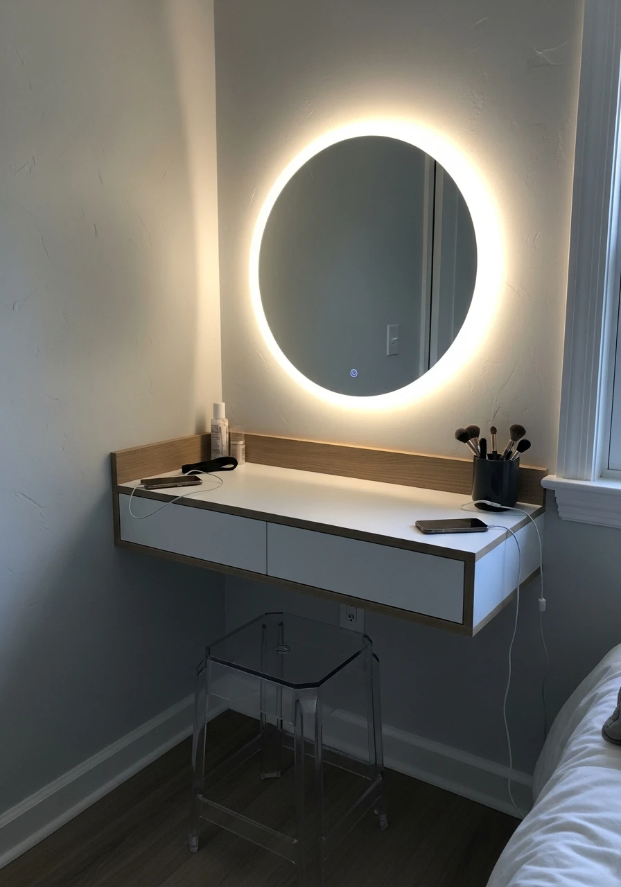 Floating Wall Vanity - 50 Best Makeup Vanity Ideas