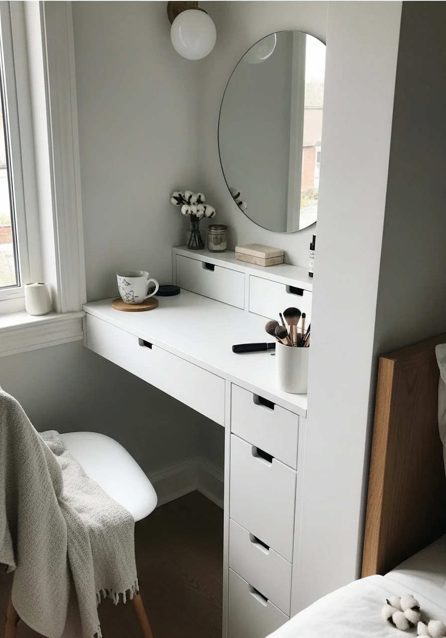 Slim Apartment Vanity - 50 Best Makeup Vanity Ideas