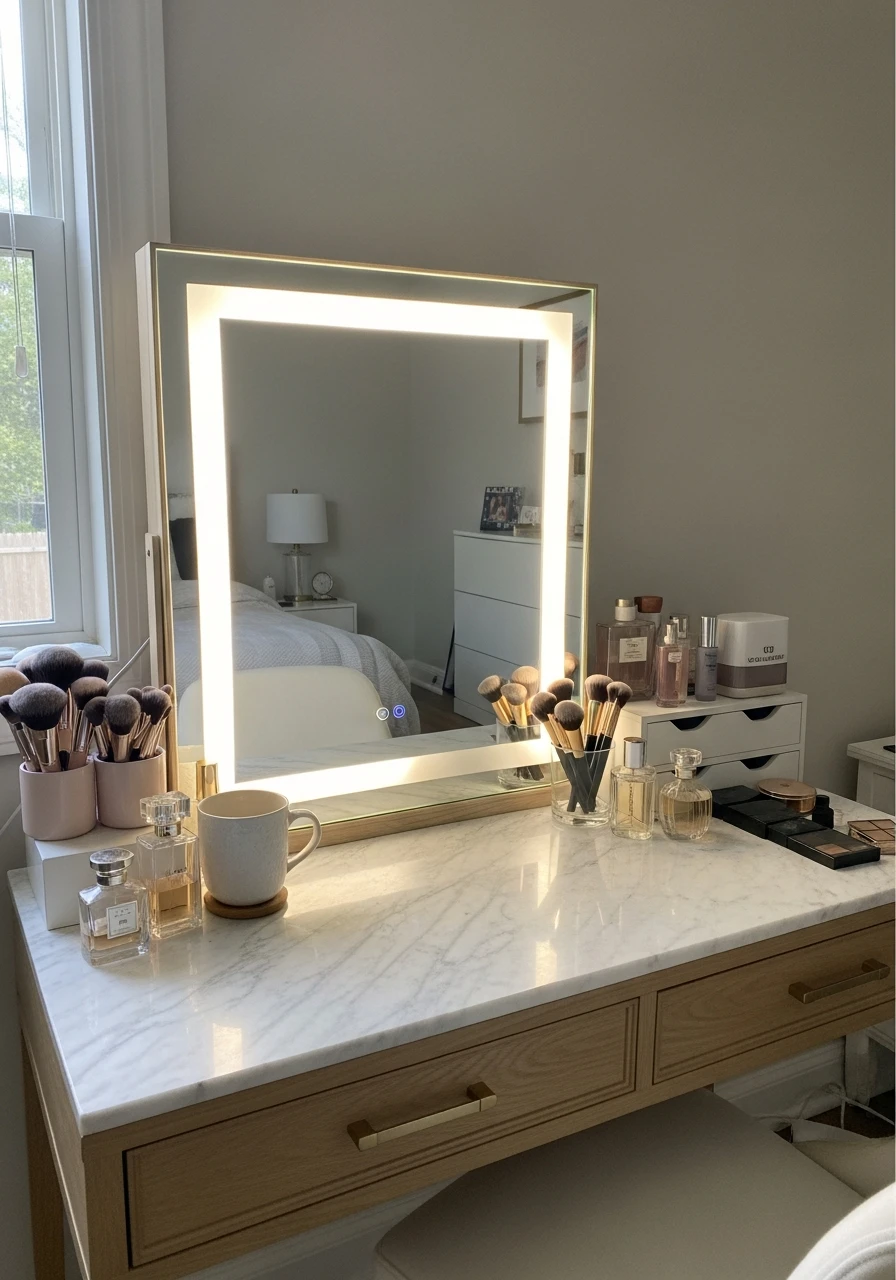 Color Temp Vanity - 50 Best Makeup Vanity Ideas