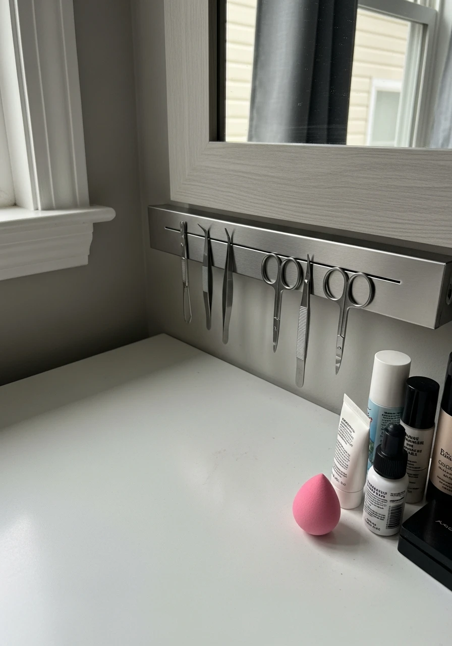 Magnetic Tool Vanity - 50 Best Makeup Vanity Ideas