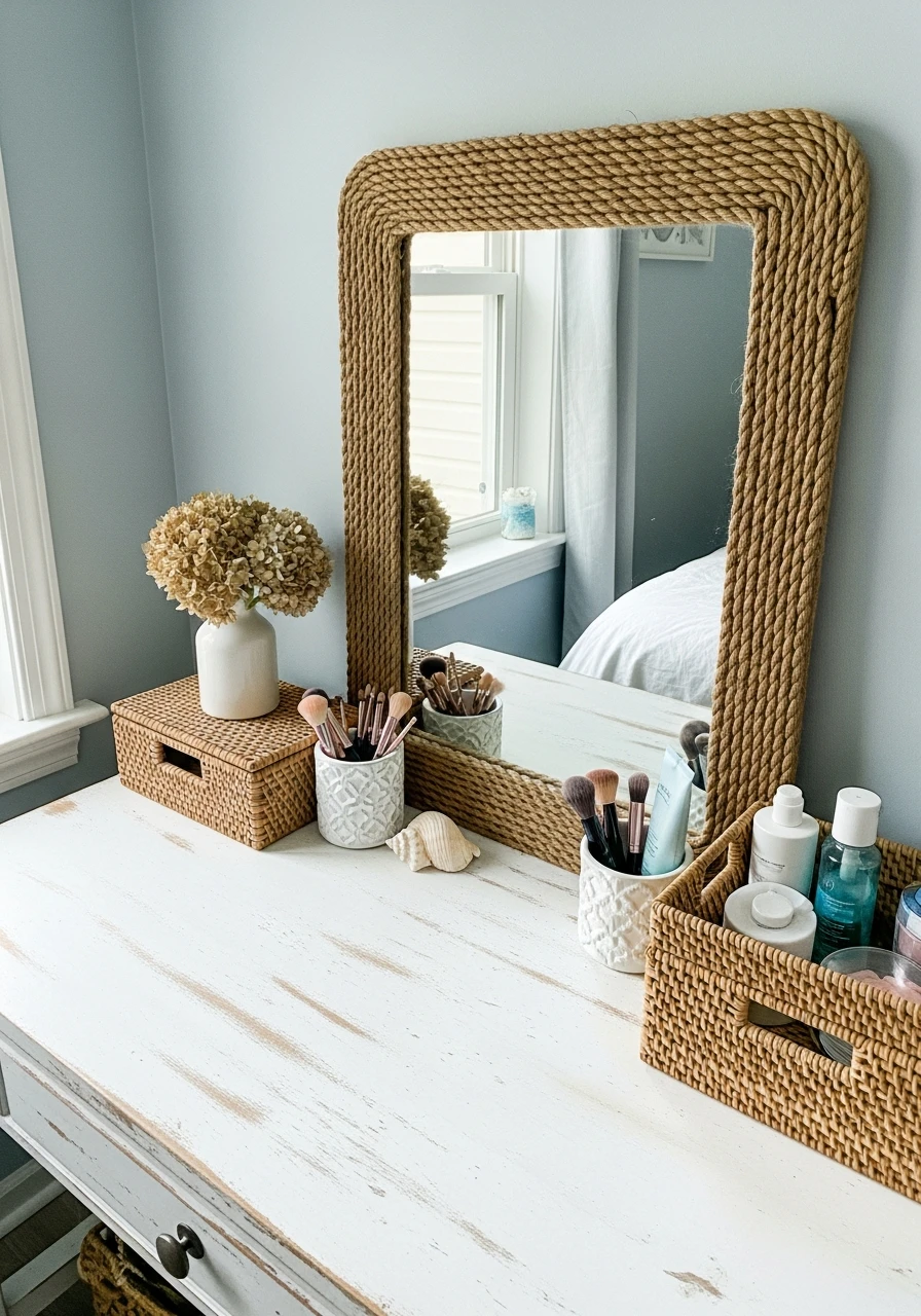 Breezy Coastal Vanity - 50 Best Makeup Vanity Ideas