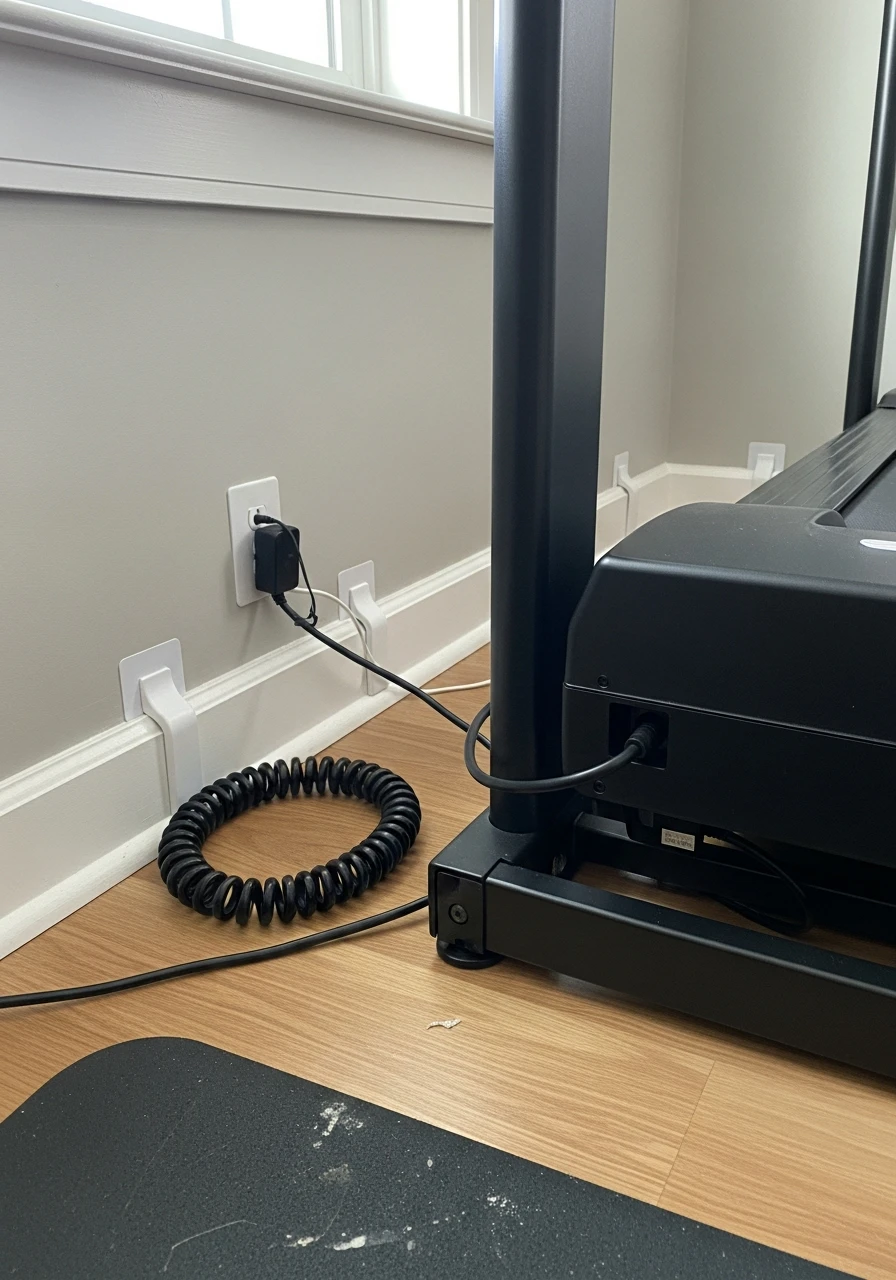 Cable Management System - mini gym at home ideas