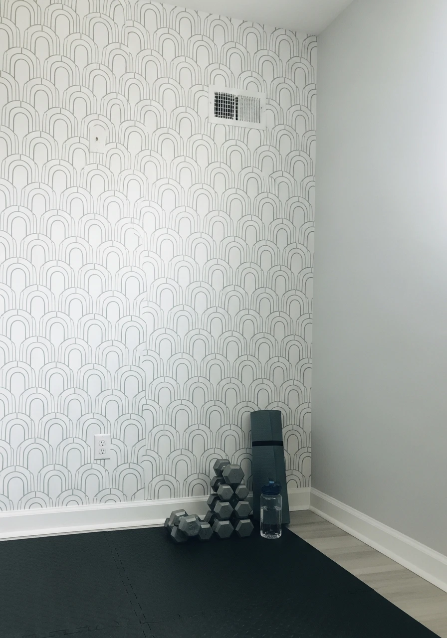 Removable Wallpaper - mini gym at home ideas