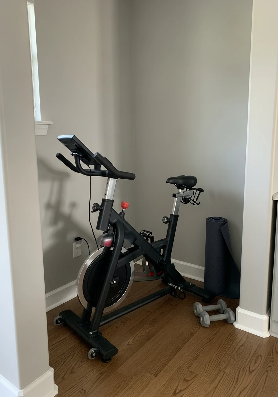 Corner Setup Focus - mini gym at home ideas