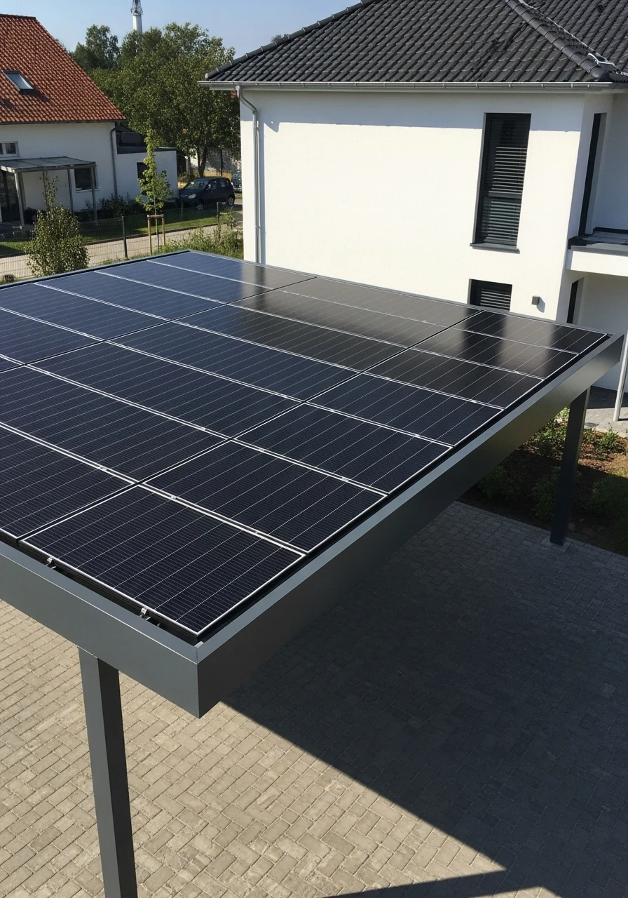 Smart Solar Roof Panels - 50 Modern Carport Ideas for High-End Curb Appeal