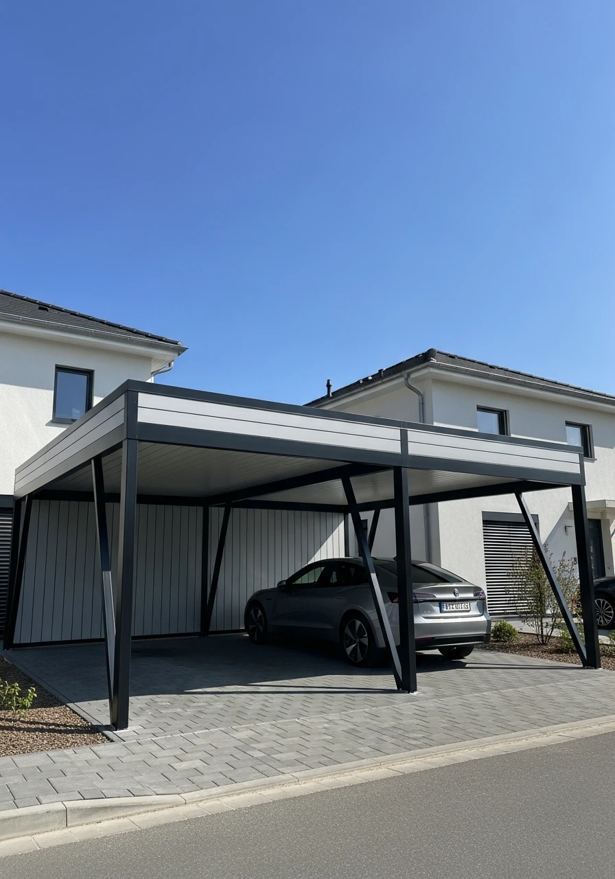 Flexible Modular Design - 50 Modern Carport Ideas for High-End Curb Appeal