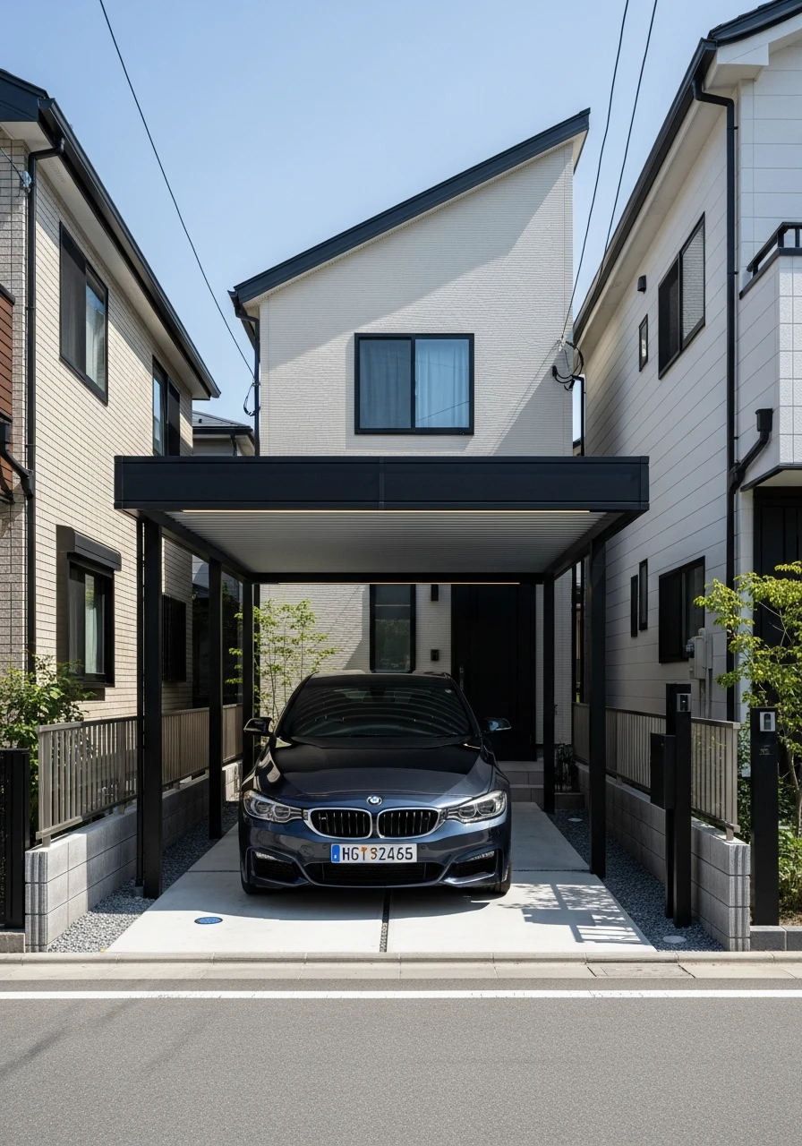 Side Entry Access - 50 Modern Carport Ideas for High-End Curb Appeal