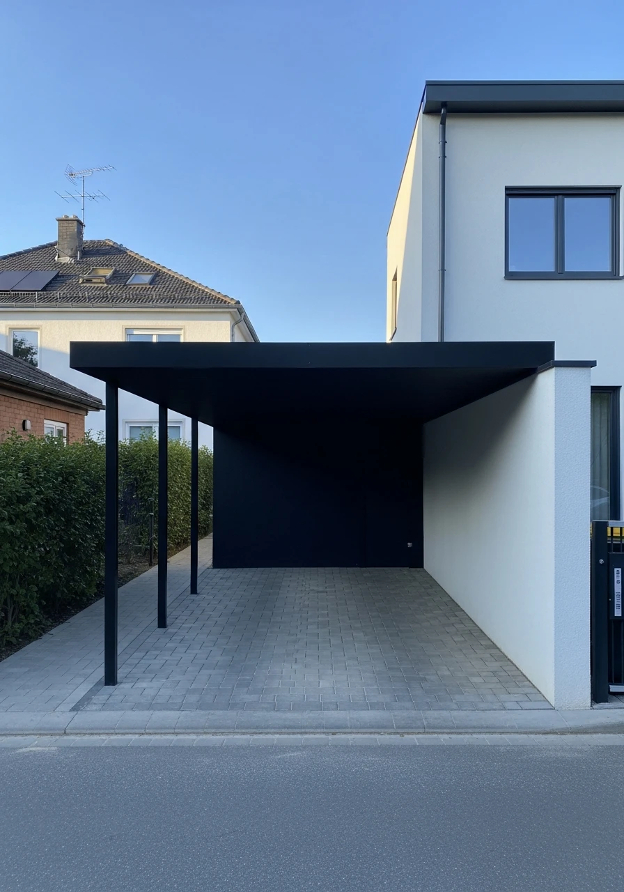 Design for Narrow Lots - 50 Modern Carport Ideas for High-End Curb Appeal