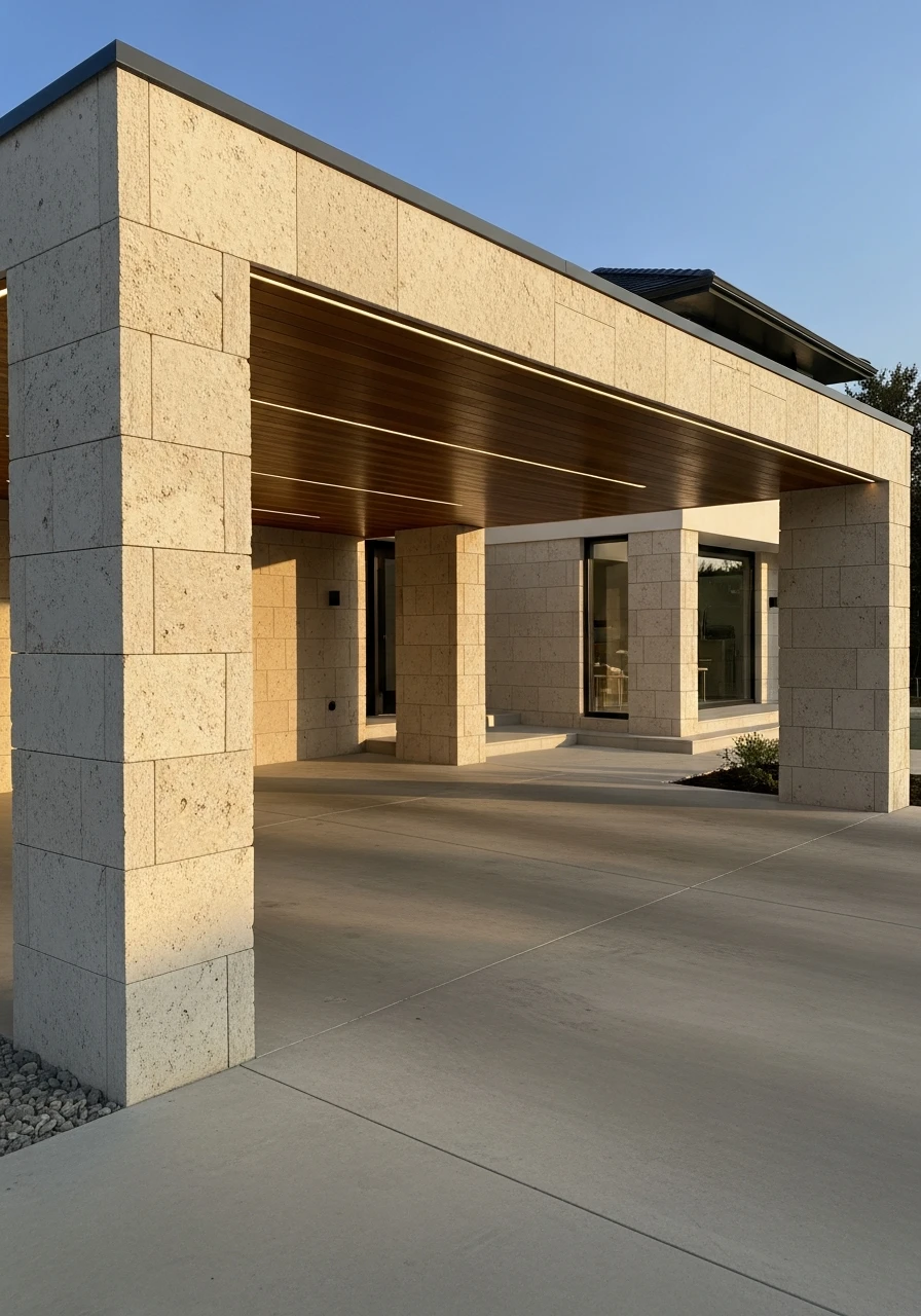 High-End Luxury Finishes - 50 Modern Carport Ideas for High-End Curb Appeal