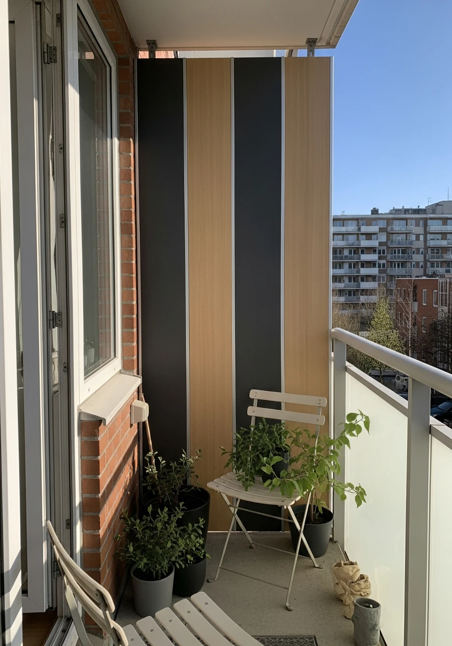 Balcony Vertical Screens - 50 Genius Outdoor Privacy Screen Ideas for Instant Backyard Escape