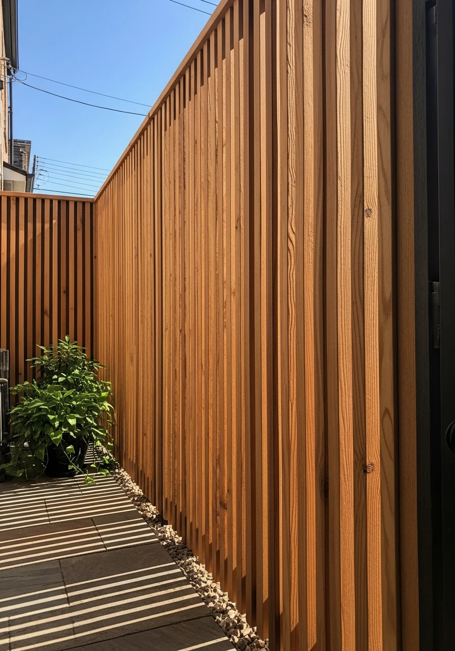 Vertical Slat Screens - 50 Genius Outdoor Privacy Screen Ideas for Instant Backyard Escape