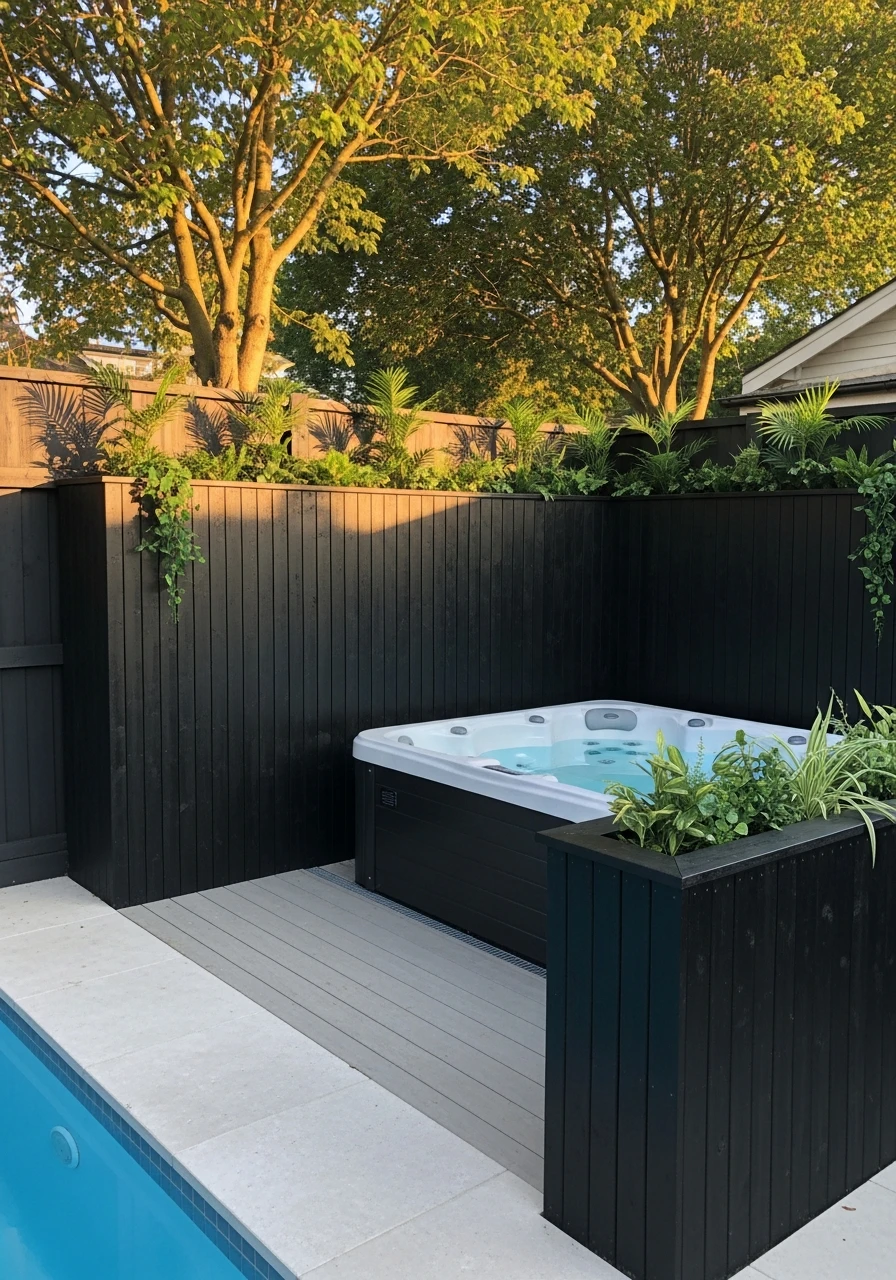 Hot Tub Screens - 50 Genius Outdoor Privacy Screen Ideas for Instant Backyard Escape