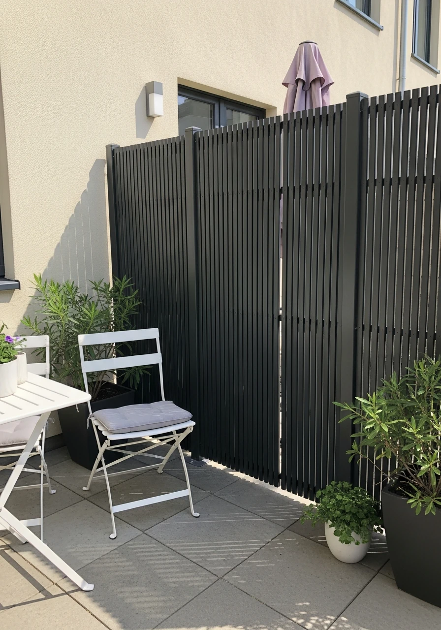 Slim Patio Profiles - 50 Genius Outdoor Privacy Screen Ideas for Instant Backyard Escape