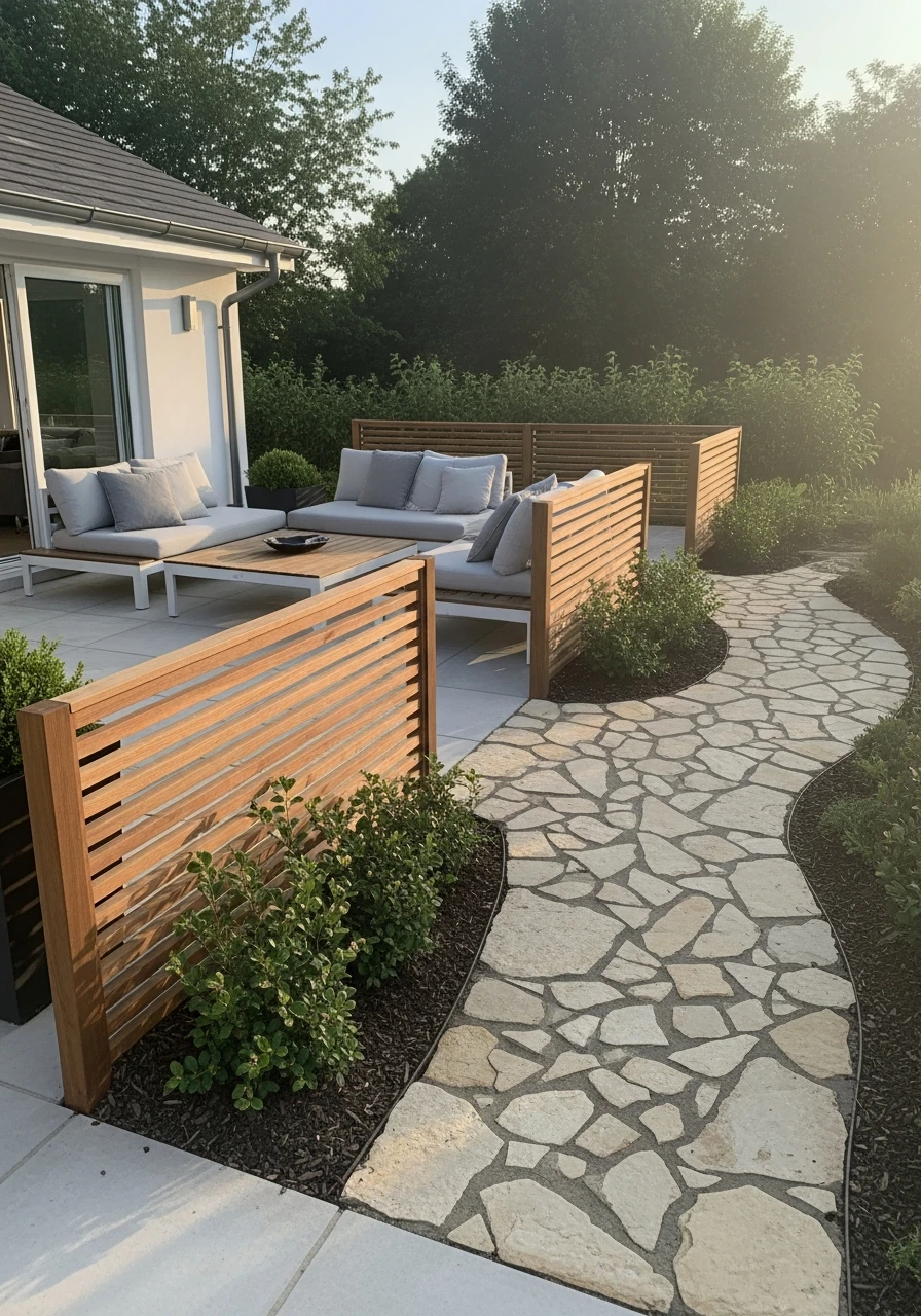 Low Sectioning Screens - 50 Genius Outdoor Privacy Screen Ideas for Instant Backyard Escape