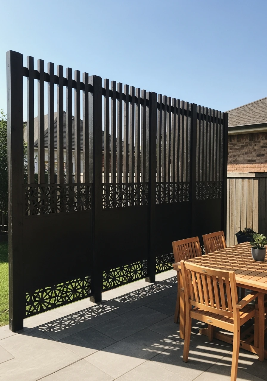 Custom Built Screens - 50 Genius Outdoor Privacy Screen Ideas for Instant Backyard Escape