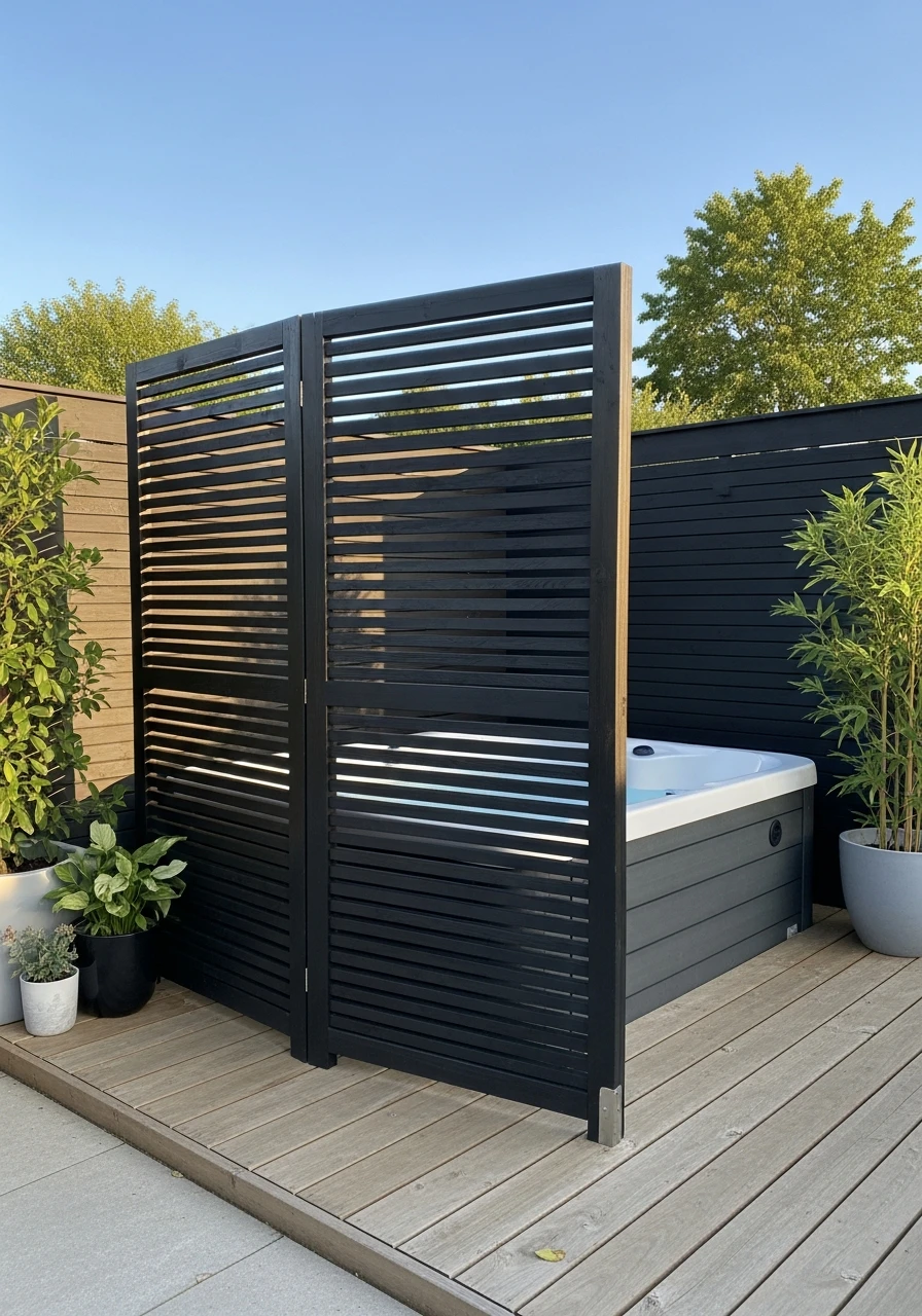 Outdoor Folding Screens - 50 Genius Outdoor Privacy Screen Ideas for Instant Backyard Escape