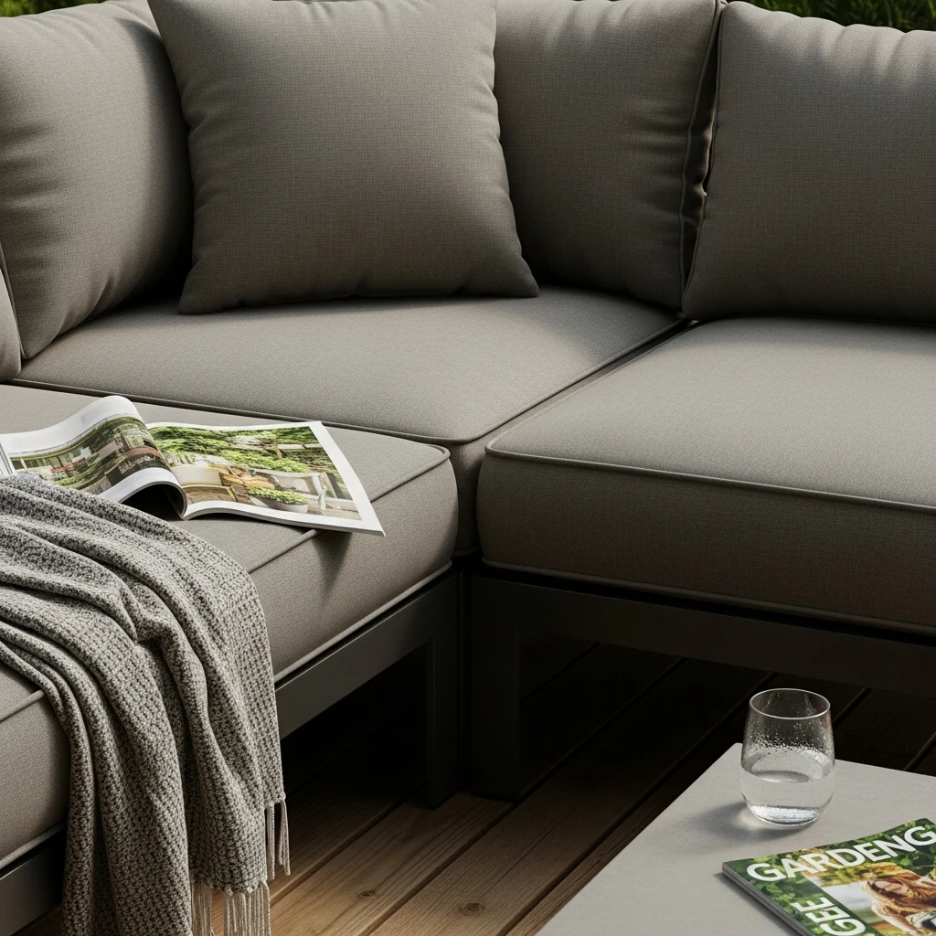 Weather-Resistant Sofa - 50 Simple Patio Decorating Ideas for a Beautiful, Cozy Backyard