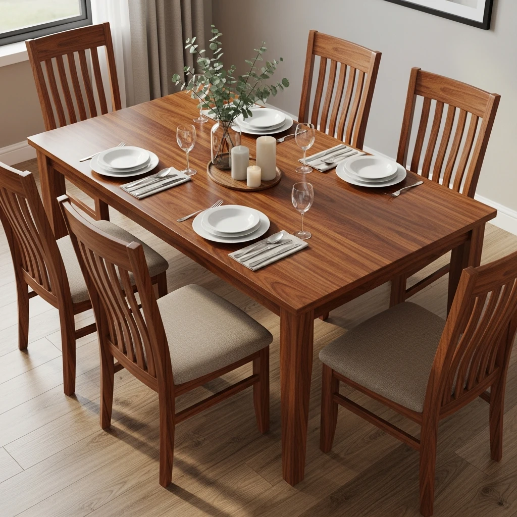 Solid Wood Dining Set - 50 Simple Patio Decorating Ideas for a Beautiful, Cozy Backyard