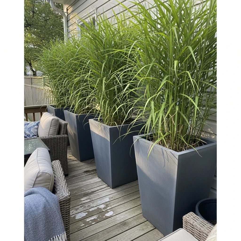 Tall Planters for Privacy - 50 Simple Patio Decorating Ideas for a Beautiful, Cozy Backyard