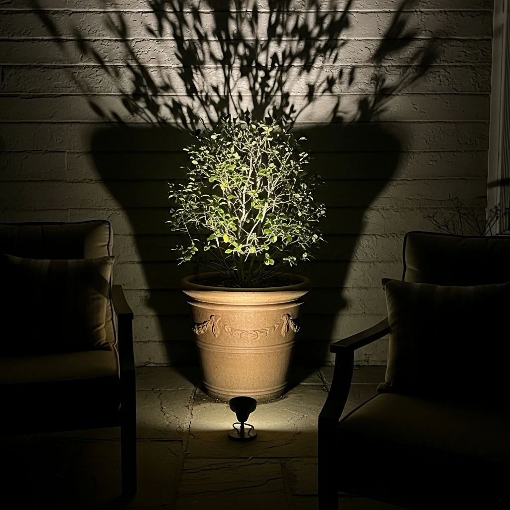 Uplighting for Greenery - 50 Simple Patio Decorating Ideas for a Beautiful, Cozy Backyard