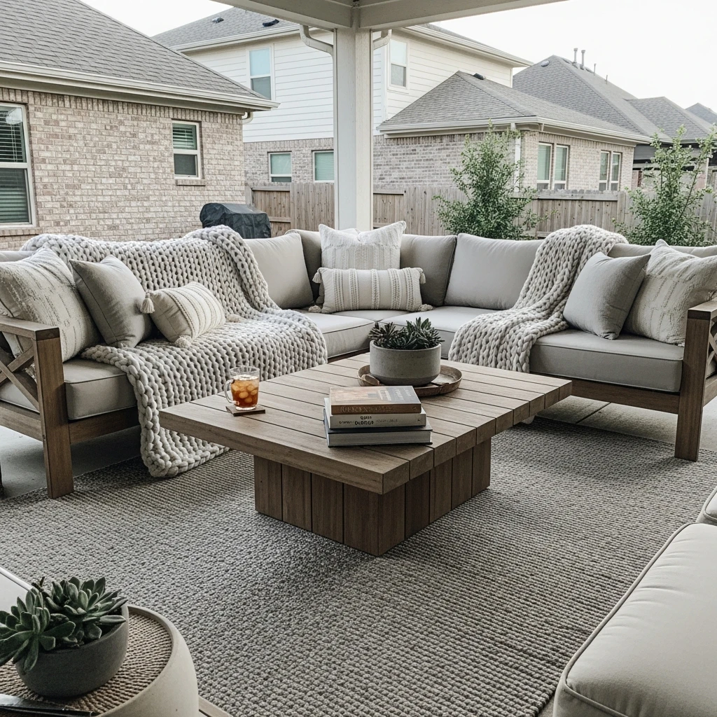 Outdoor Living Room Setup - 50 Simple Patio Decorating Ideas for a Beautiful, Cozy Backyard