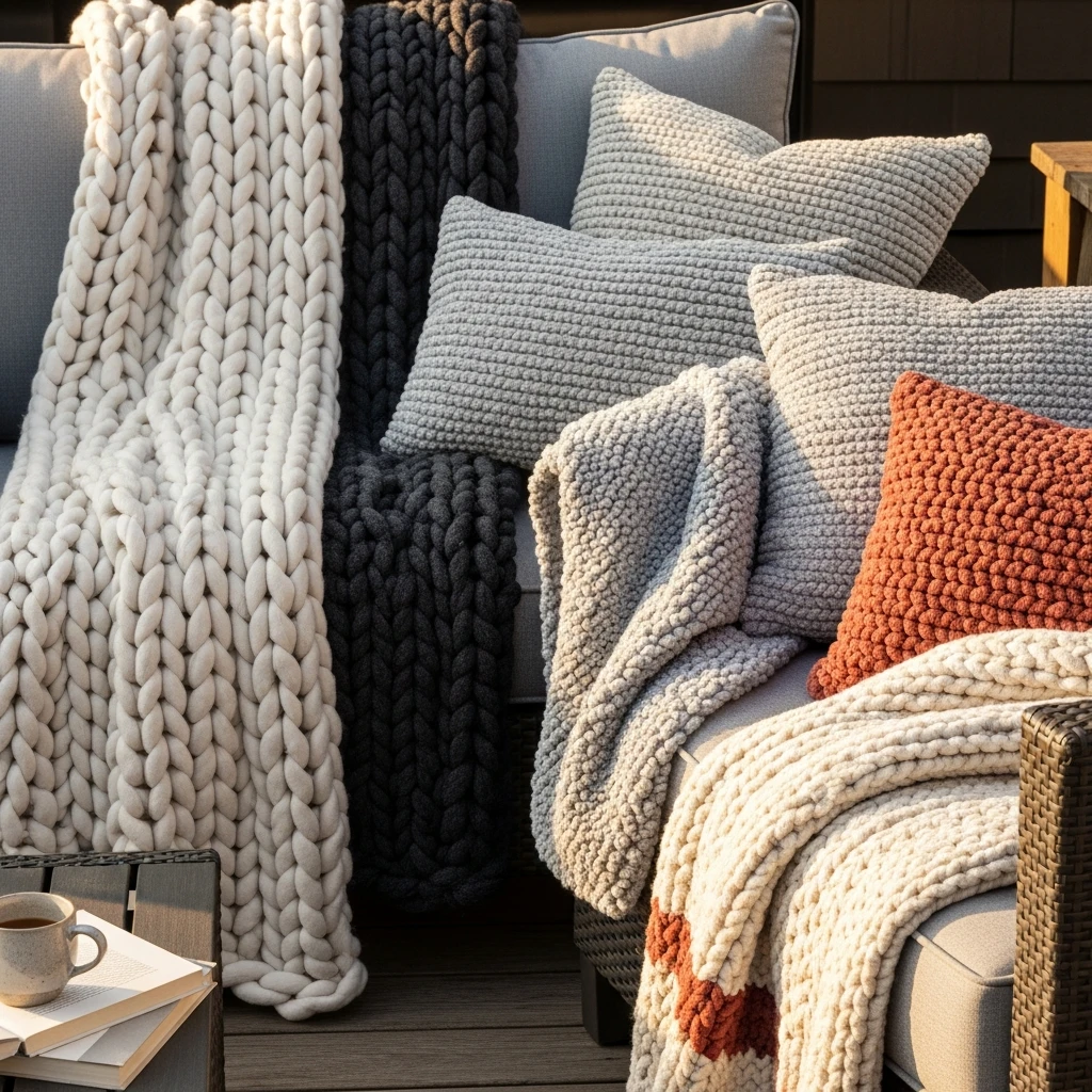 Soft Outdoor Textiles - 50 Simple Patio Decorating Ideas for a Beautiful, Cozy Backyard