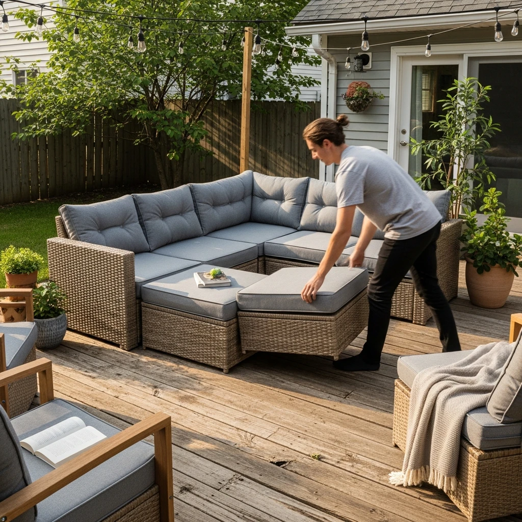 Modular, Flexible Furniture - 50 Simple Patio Decorating Ideas for a Beautiful, Cozy Backyard