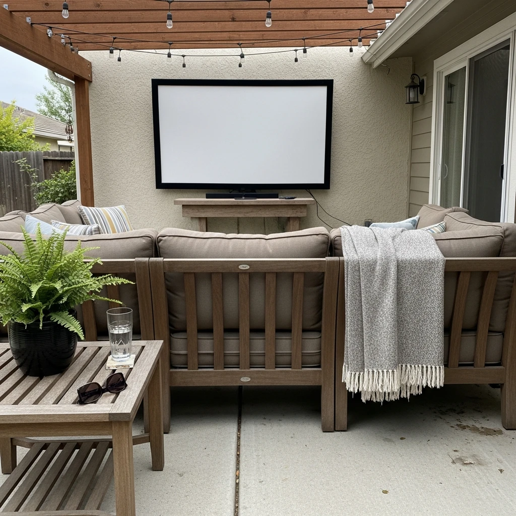 Outdoor Entertainment Area - 50 Simple Patio Decorating Ideas for a Beautiful, Cozy Backyard