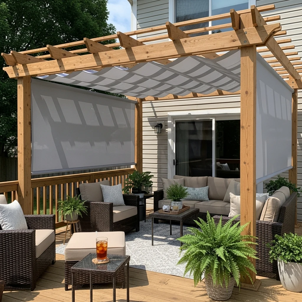 Shade with a Pergola - 50 Simple Patio Decorating Ideas for a Beautiful, Cozy Backyard